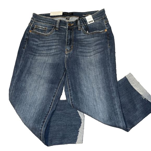 Judy Blue Denim - Judy Blue Capri Fit Skinny Jeans Size 7/28 Denim High Rise Stretch